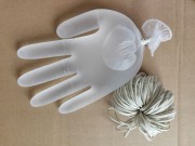 一次性PVC手套加厚透明装洗碗剥虾外卖S码送皮筋